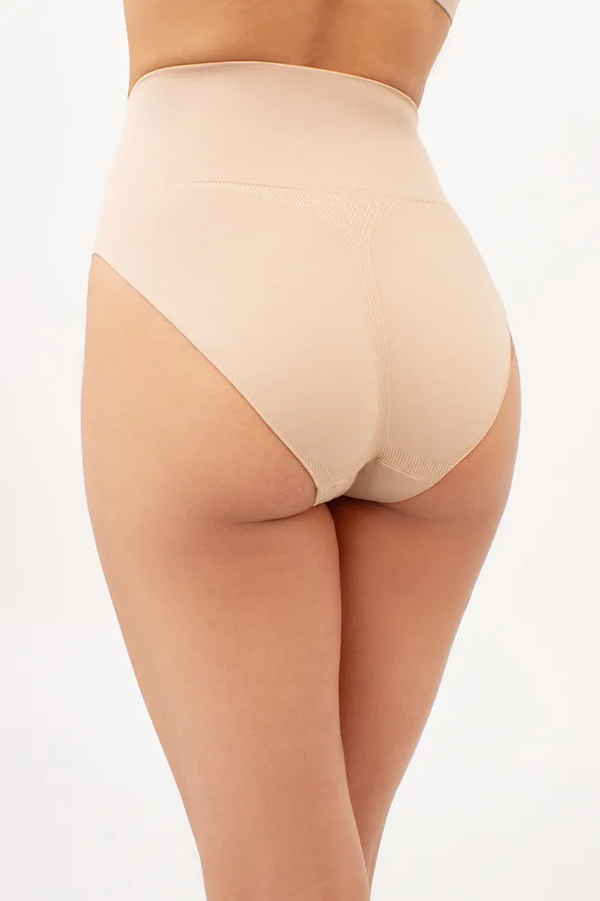 Безшовні труси сліпи з легким моделюючим ефектом HI-LEG SHAPEWEAR Giulia (light nude), бежевий