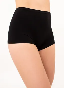 Женские бесшовные трусики-шорты BOXER BRIEFS Giulia (black), чёрный