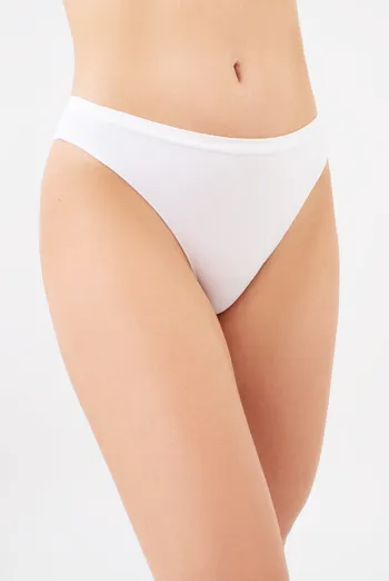 Женские бесшовные трусики бразилиана BRASILIAN BRIEFS Giulia (white), белый