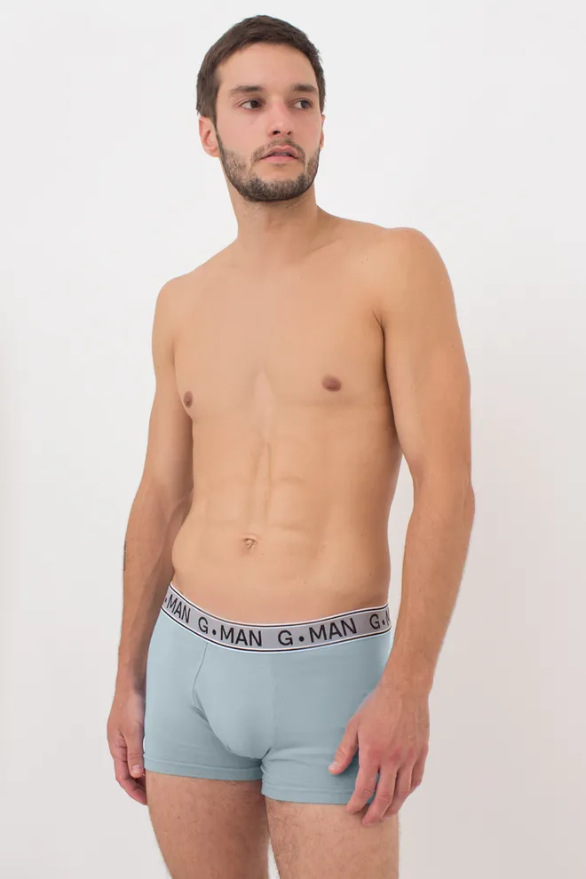 Мужские трусы боксеры G-MAN 20401/60 Giulia (dusty blue), голубой