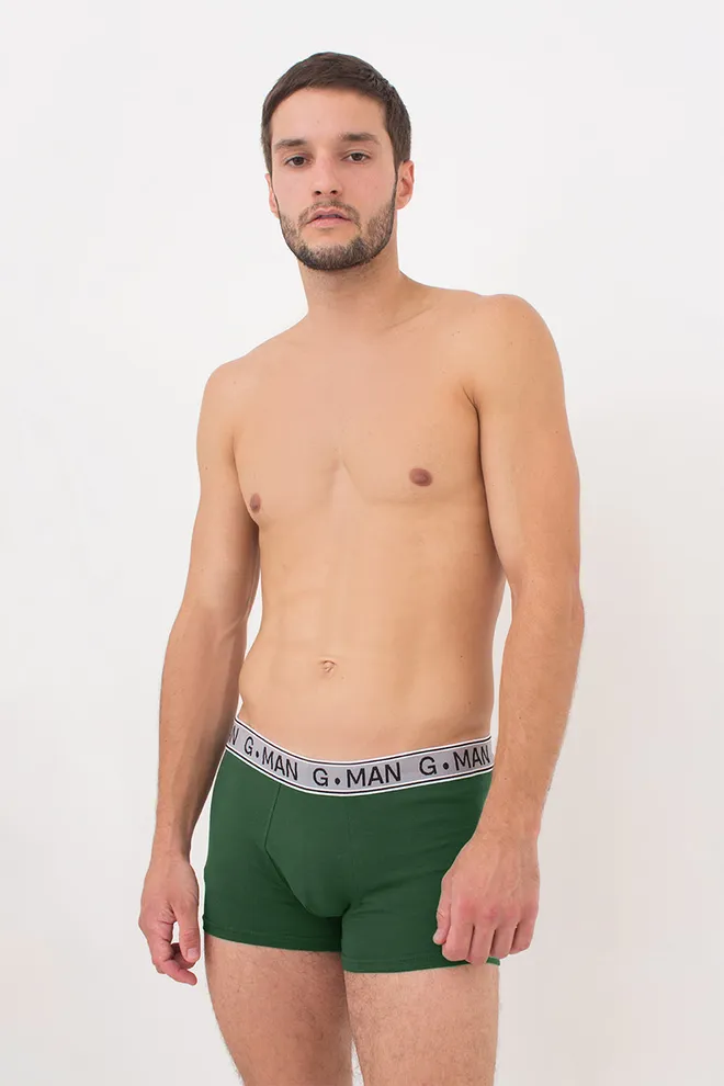 Мужские трусы боксеры G-MAN 20401/60 Giulia (pine green), зелёный