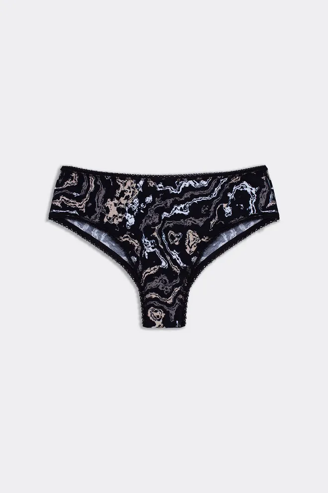 Цветные трусики бразилиана JOLLY PRINTS 2232/60 Giulia (abstract print), черный