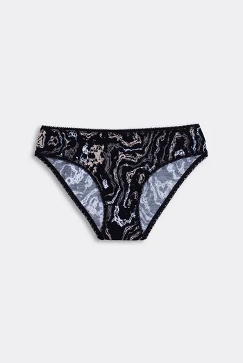 Цветные трусики слипы JOLLY PRINTS 2301/60 Giulia (abstract print), черный