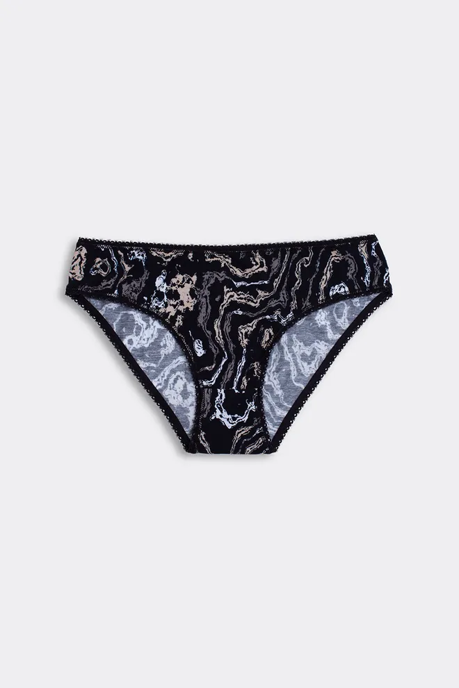 Цветные трусики слипы JOLLY PRINTS 2301/60 Giulia (abstract print), черный