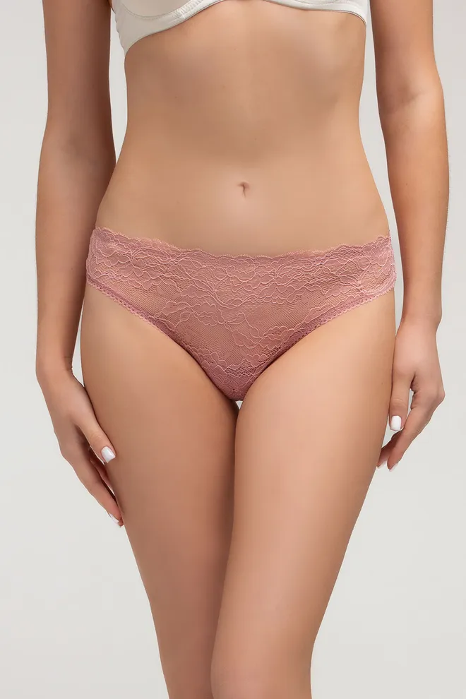 Женские кружевные трусики MUSE 2202/32 Giulia (ash pink), розовый