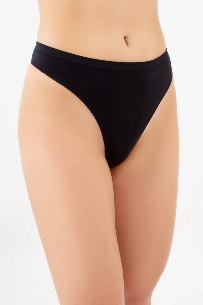 Бесшовные трусики стринги STRING BRIEFS Giulia (black), чёрный