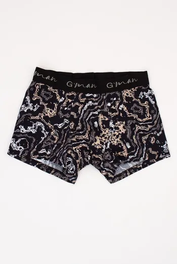 Трусы боксеры принтованные G-MAN PRINT 20405/60 Giulia (abstract print), черный Трусы боксеры принтованные G-MAN PRINT 20405/60 Giulia (abstract print), черный