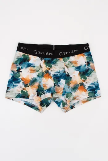 Трусы боксеры принтованные G-MAN PRINT 20405/60 Giulia (watercolor pattern), голубой