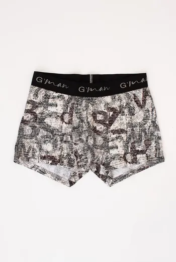 Трусы боксеры принтованные G-MAN PRINT 20405/60 Giulia (white/letter print), белый Трусы боксеры принтованные G-MAN PRINT 20405/60 Giulia (white/letter print), белый