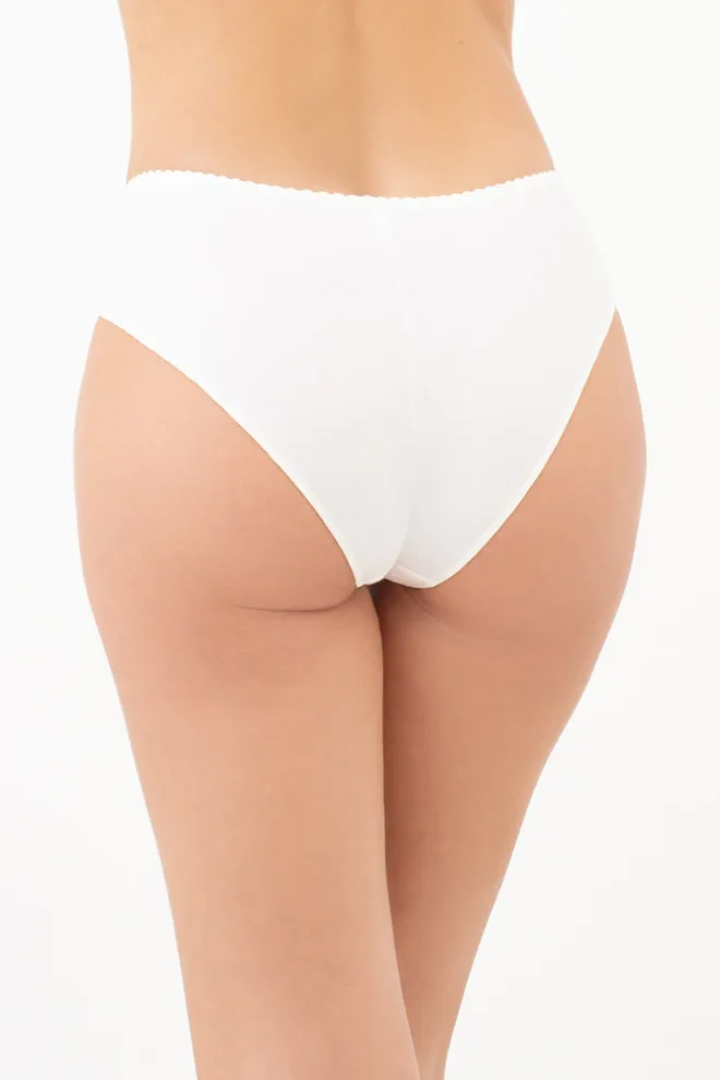 Трусы бразилиана с кружевной вставкой BASIC CHIC 2236/61 Giulia (milk), белый