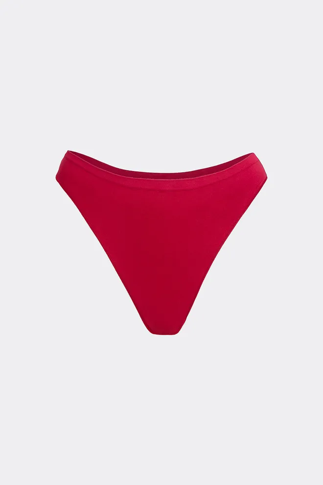 Бесшовные бразилианы BRASILIAN BRIEFS COLOR Giulia (winterberry), красный