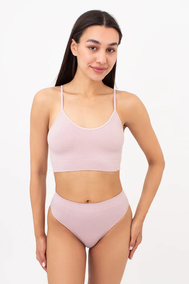 Трусики бразилиана с зернистой текстурой BRASILIAN BRIEFS GRAIN Giulia (burnished lilac), розовый