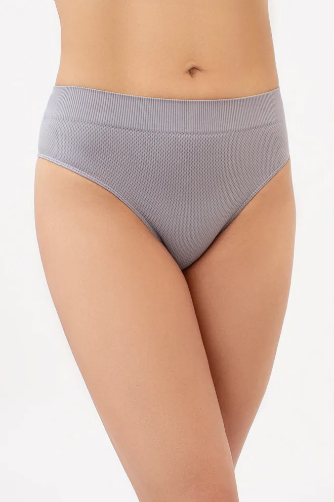 Трусики бразиліана із зернистою текстурою BRASILIAN BRIEFS GRAIN Giulia (griffin), сірий
