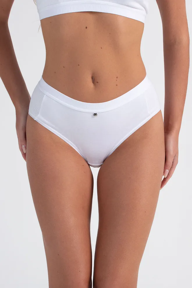 Трусики слипы в рубчик URBAN RIB 2319/60 Giulia (white), белый