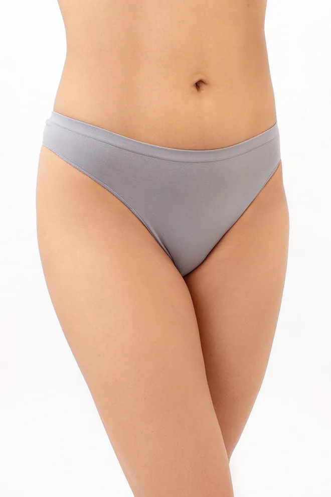 Жіночі безшовні трусики стрінги STRING BRIEFS COLOR Giulia (griffin), сірий