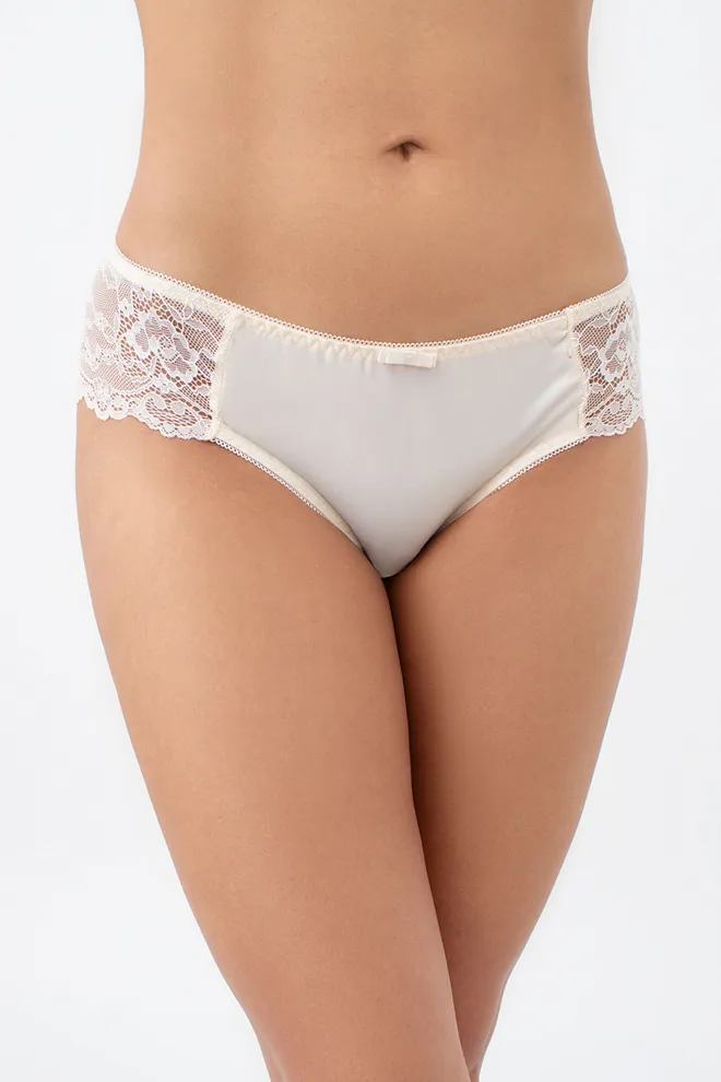 Женские трусы бразилиана L5118B0-M Giulia (жемчужный)