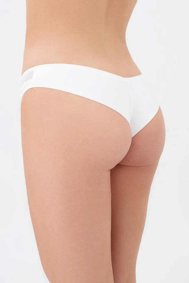 Женские трусики бразилиана из микрофибры L5126BR-M Giulia (белый)