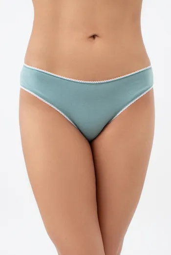 Женские трусики из хлопка слипы BASIC 2301/60 Giulia (mint), зелёный Женские трусики из хлопка слипы BASIC 2301/60 Giulia (mint), зелёный
