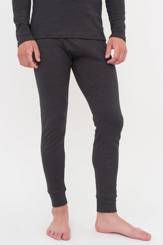 Хлопковый комплект лонгслив и штаны THERMO SPORT 9902/190, серый