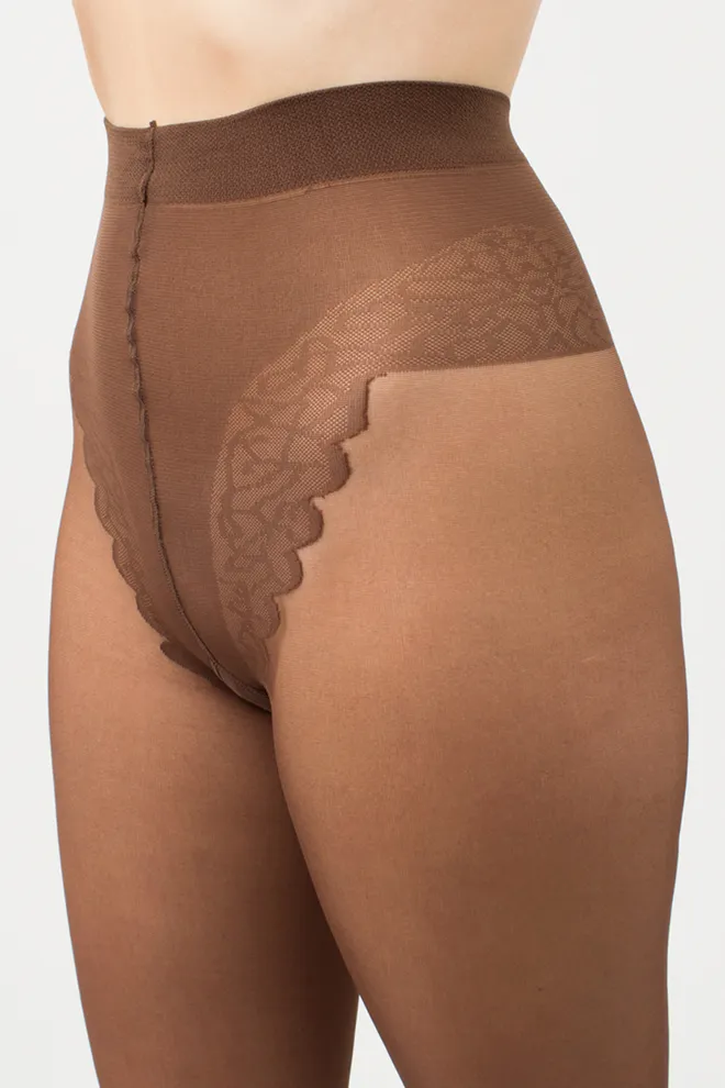 Колготки со швом Chic bikini 20 den Giulia (cappuccino)