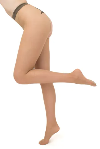 Колготки с эротическим вырезом Intimo favor 40 den model 1 Giulia (daino/nero) Колготки с эротическим вырезом Intimo favor 40 den model 1 Giulia (daino/nero)